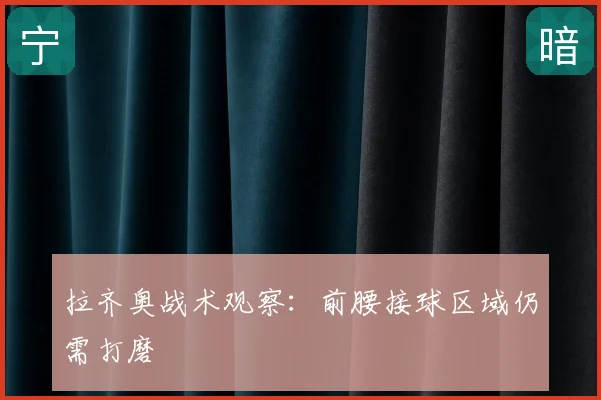 拉齐奥战术观察:前腰接球区域仍需打磨